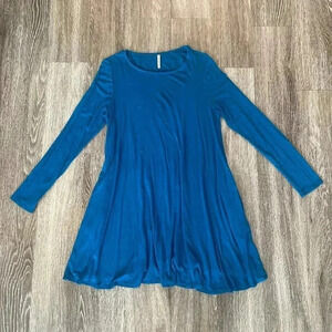 Womens Mittoshop Blue Tshirt Dress - S
